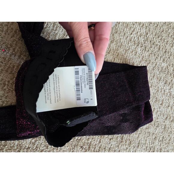Gucci Black 2023 GG Logo Glitter Tights w/ Tags S sz - Picture 5 of 11